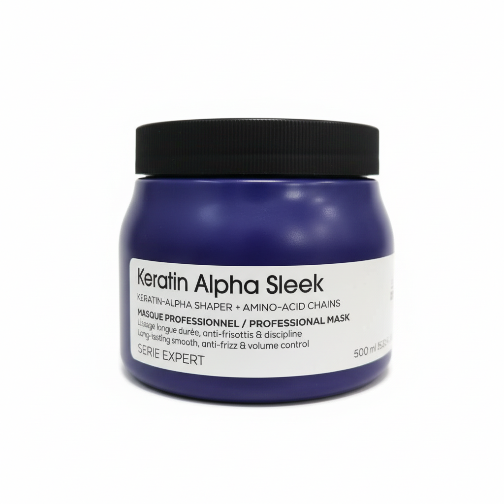 L'OREAL SERIE EXPEERT KERATIN ALPHA SLEEK MASCHERA A LUNGA DURATA ANTI CRESPO 500ML