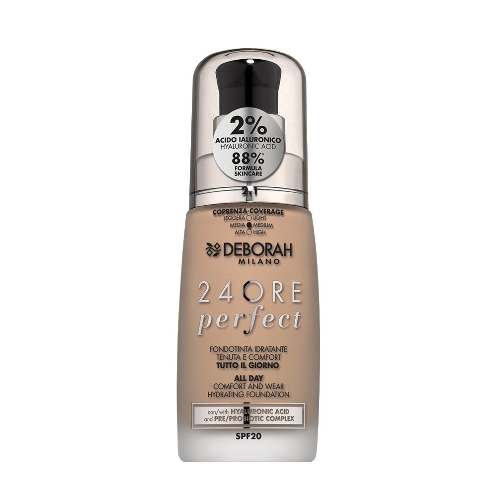 DEBORAH 24 ORE PERFECT FOUNDATION À L'ACIDE HYALURONIQUE N°2.1 
