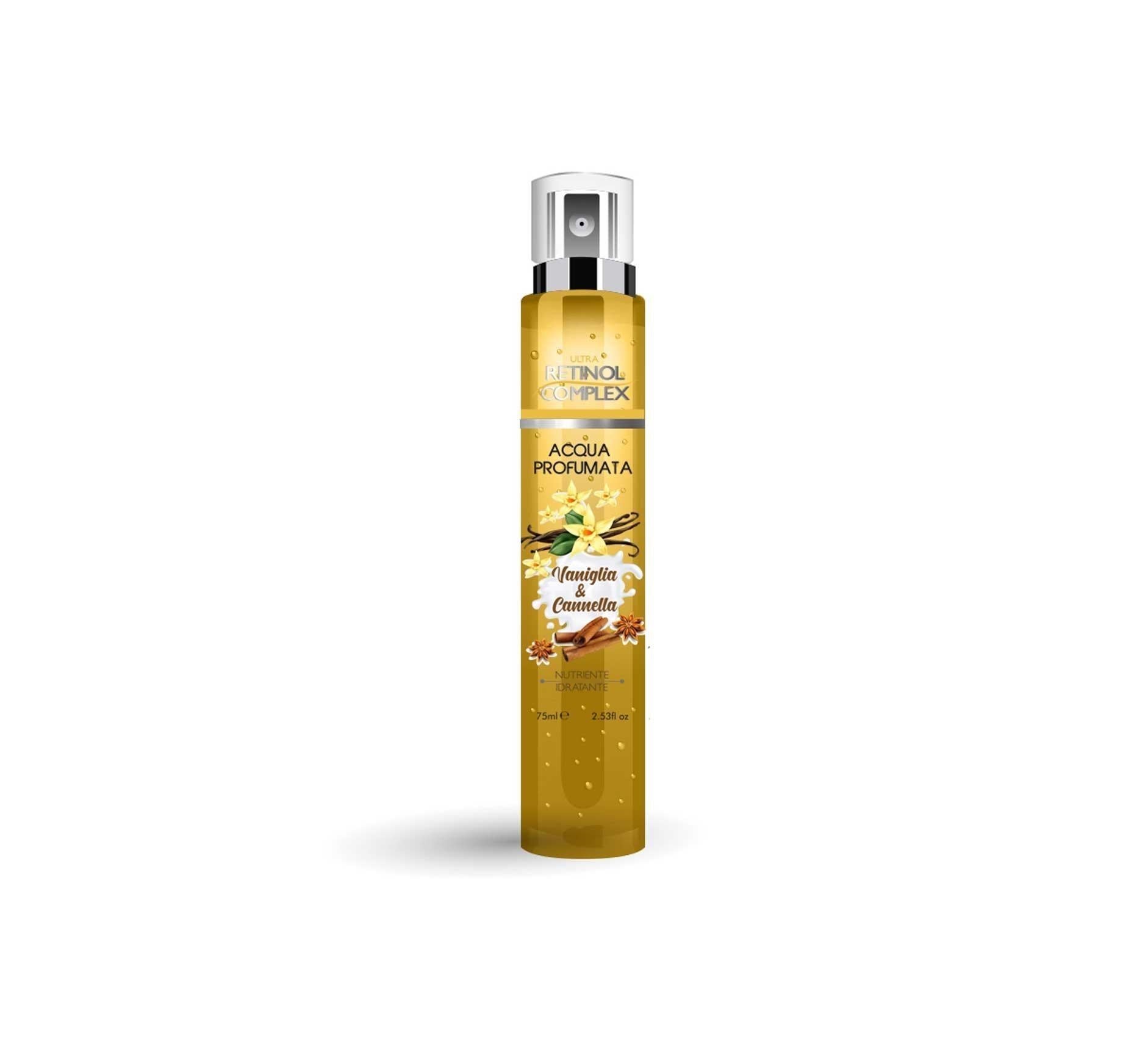 EAU PARFUMÉE VANILLE ET CANNELLE AU COMPLEXE DE RÉTINOL 75ML 