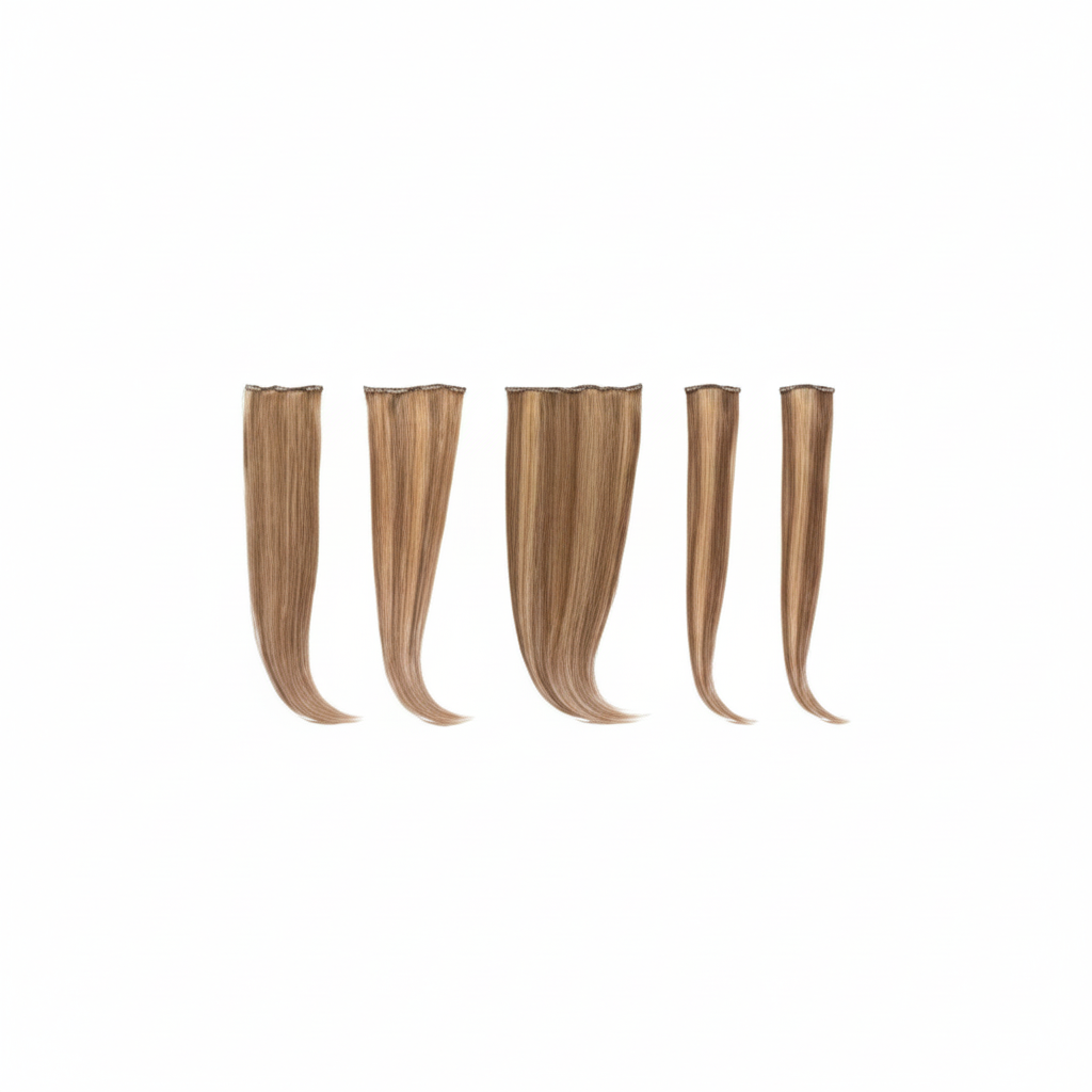 DI BIASE CLIP EXTENSIONS 5 BANDEAUX 100 GRAMMES KIT 5 PCS CHEVEUX LISSES TISSÉS AVEC CLIP 100GR 50-55CM ART. KIT FIVE