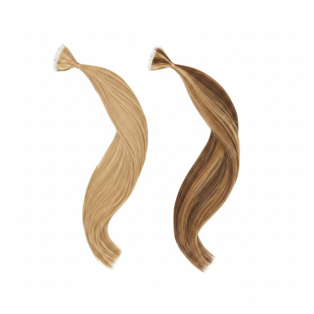 Extensions de cheveux raides DI BIASE, fils adhésifs, 2,5 g x 10 pièces, 40 cm, réf. STKR 4 cm