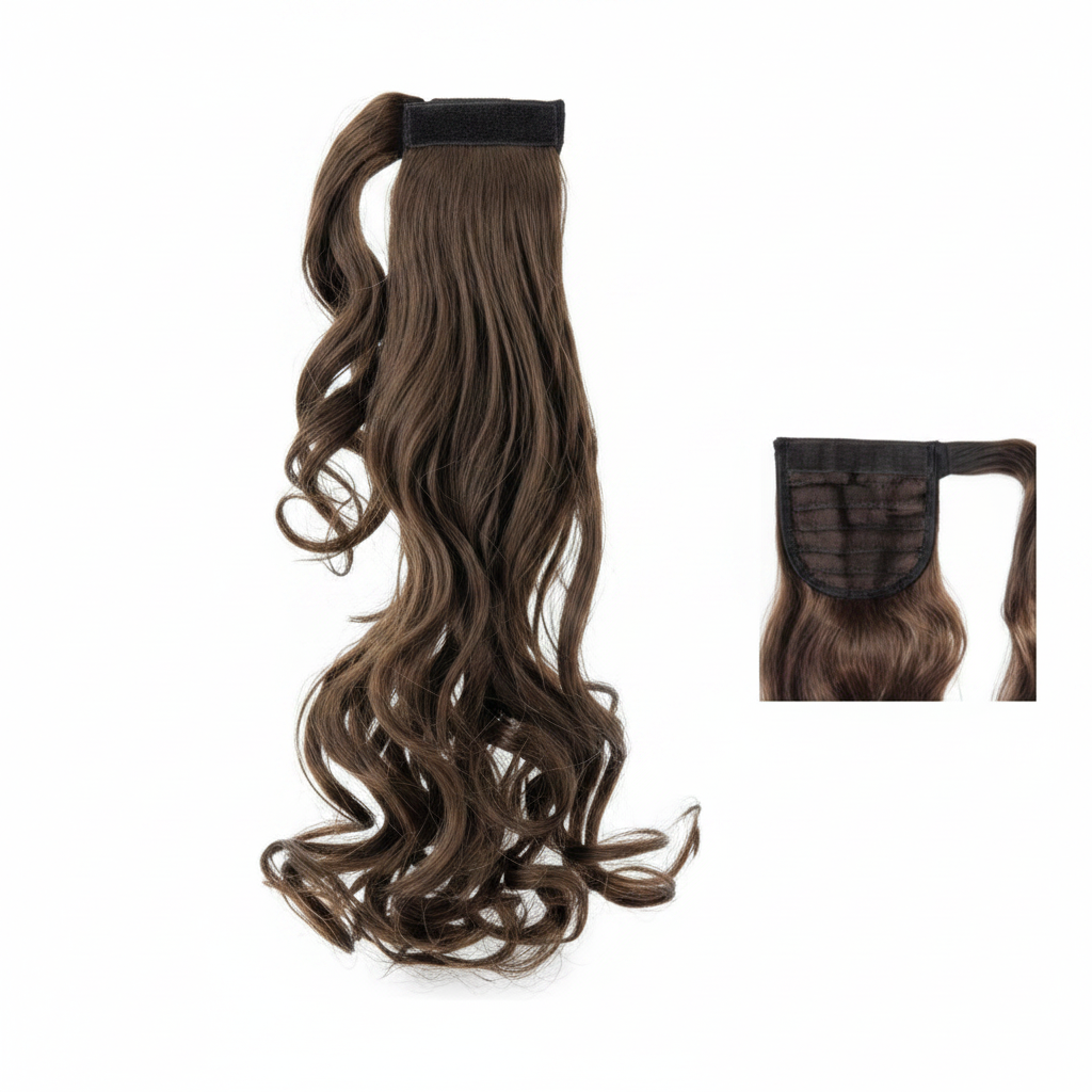 DI BIASE EXTENSION TOUPET PROHAIR ONDULÉ SYSTÈME PULL-OFF 1PC 60CM ART. MORÈNE