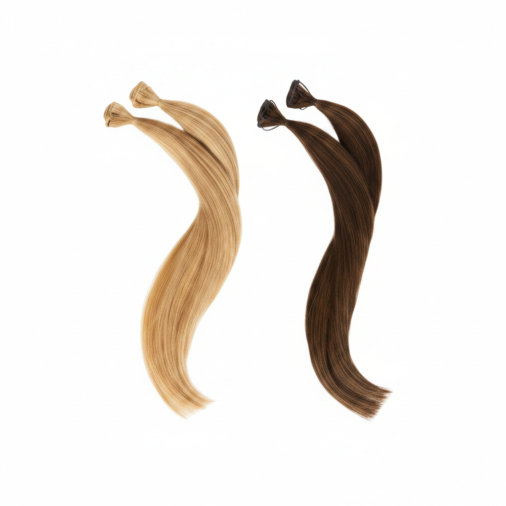 Extensions de cheveux raides DI BIASE à la kératine, 1,10 g x 20 pièces, 60 cm, réf. 2002 60 
