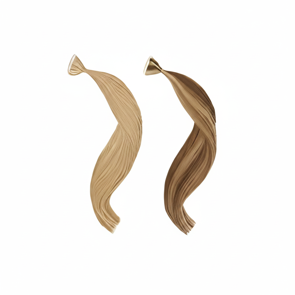 Extensions de cheveux raides DI BIASE, fils adhésifs 2,5 g, 2,5 g x 10 pièces, 50 cm, réf. STKR 4 cm 