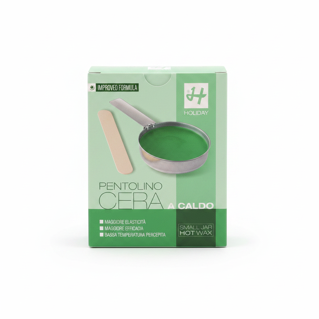 Cire chaude de Noël en pot vert avec chlorophylle 120 g