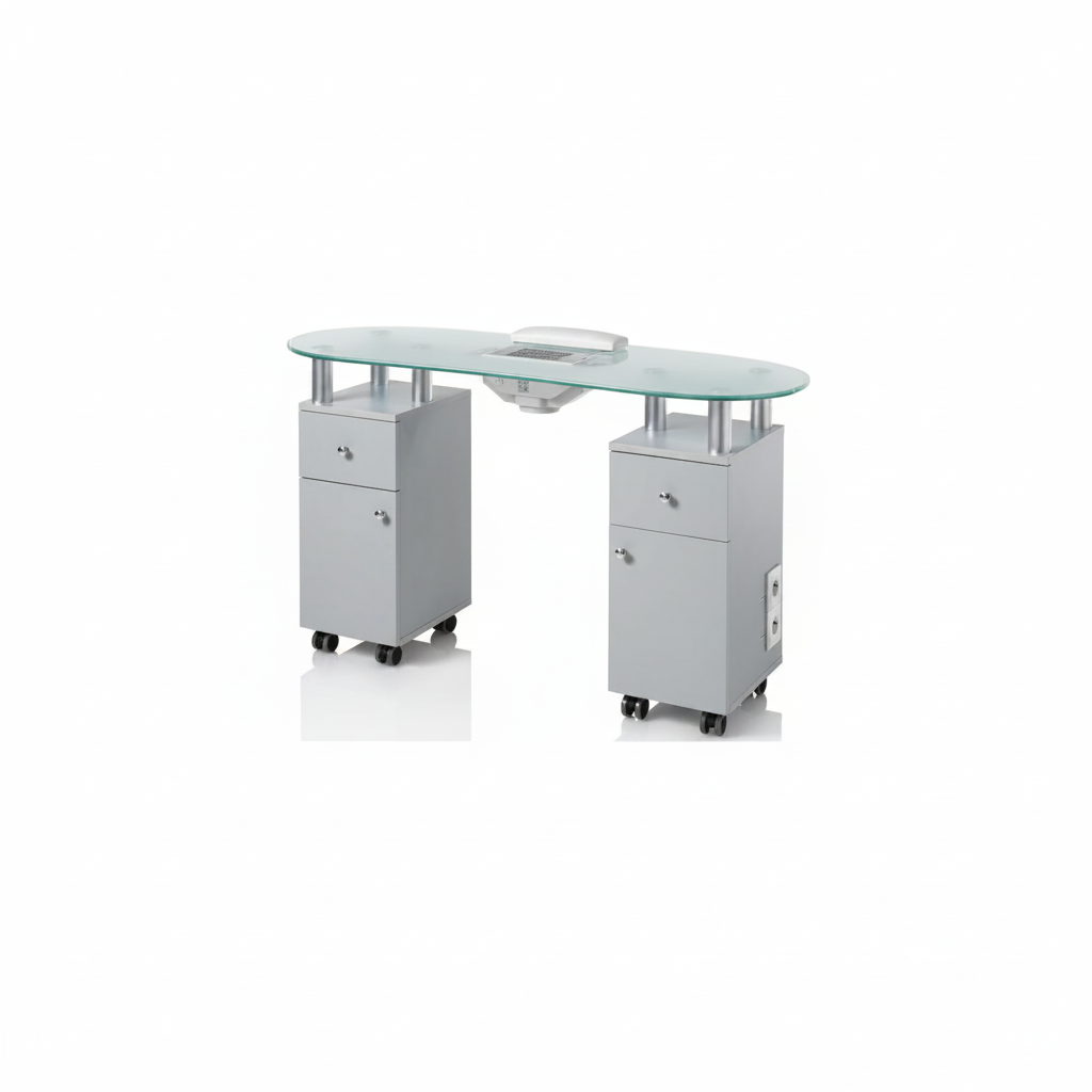 TABLE EN VERRE TREMPÉ AVEC ASPIRATEUR LOGIKA 2 ART. 800.313