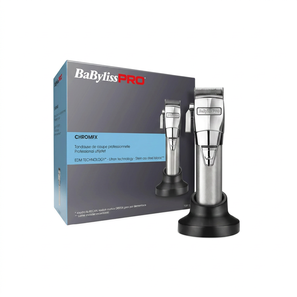 TONDEUSE BABYLISS PRO EN MÉTAL ARGENTÉ CHROMFX FX8700E