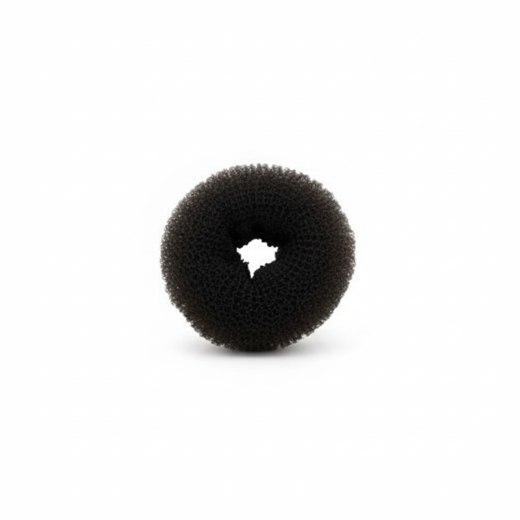 Cheveux crépus ronds bruns MP 8 cm