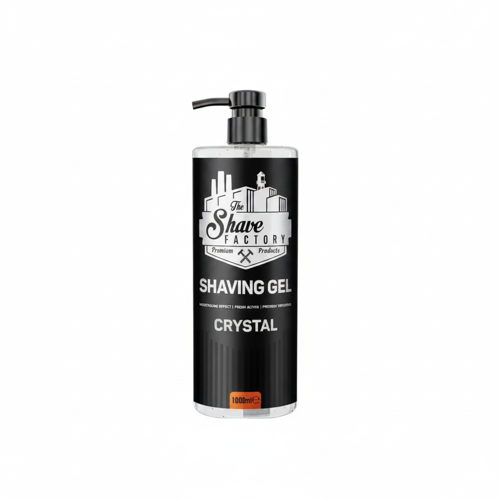 Gel à barbe THE SHAVE FACTORY, gel à raser Crystal 1000 ml 