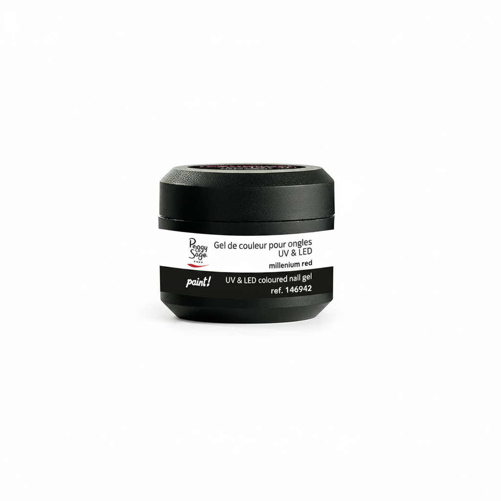 Peinture gel UV et LED Peggy Sage, rouge millénaire, 5 g. 146942
