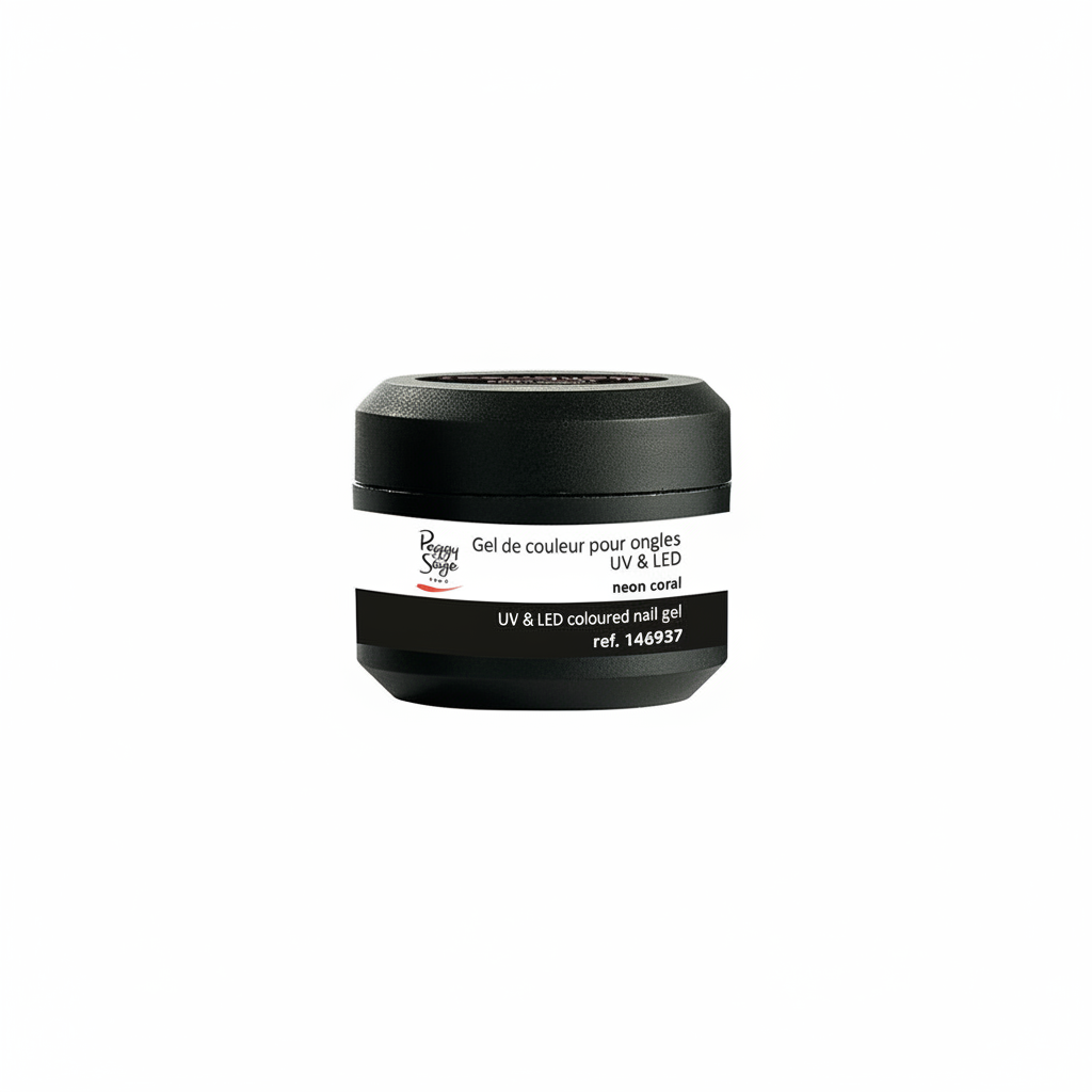 Gel UV et LED couleur corail néon Peggy Sage