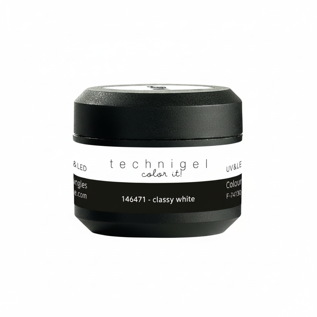 Gel UV et LED couleur sauge Peggy 471 Blanc élégant