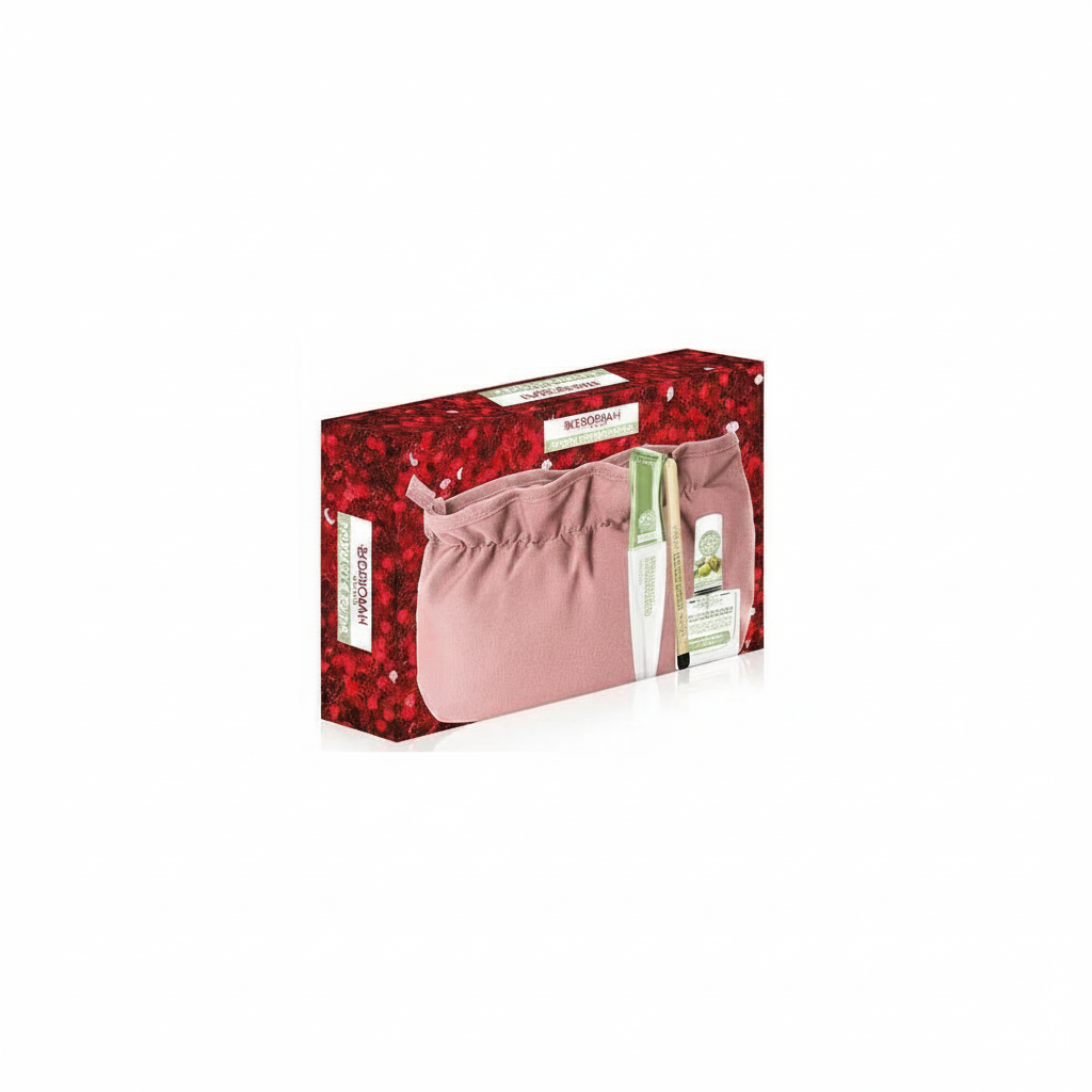 COFFRET CADEAU DEBORAH FORMULE PURE MASCARA + CRAYON KAJAL + VERNIS À ONGLES FORTIFIANT + POCHETTE