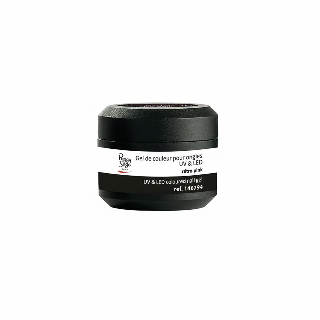 Gel LED UV couleur sauge Peggy rose rétro 5 g 