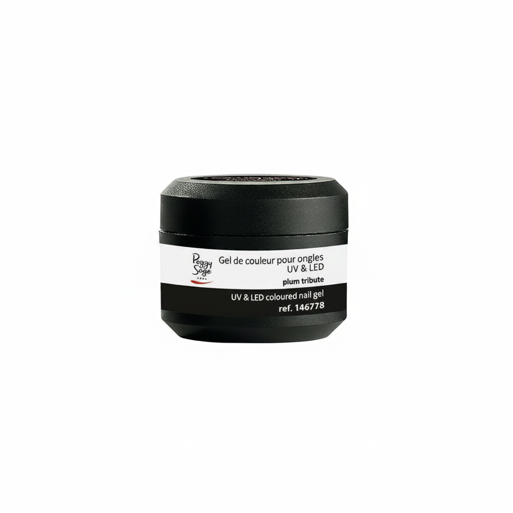 Gel UV couleur sauge Peggy, teinte Plum Tribute, 5 g