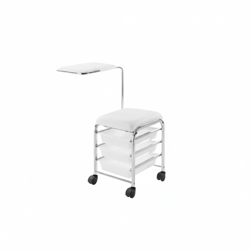 CHARIOT PORTE-OUTILS MANICURE SERVICE BLANC ART. 370.522