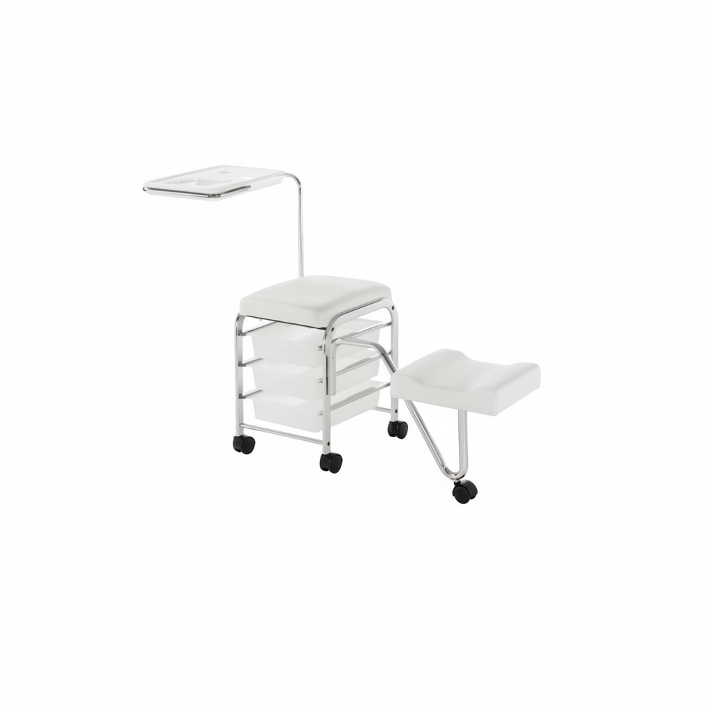 CHARIOT PORTE-OUTILS PEDICURE SERVICE BLANC ART. 370.523
