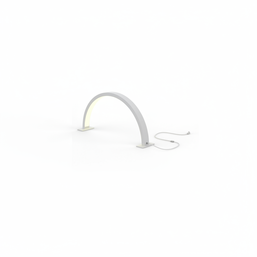Lampe de table LED blanche demi-lune MELCAP