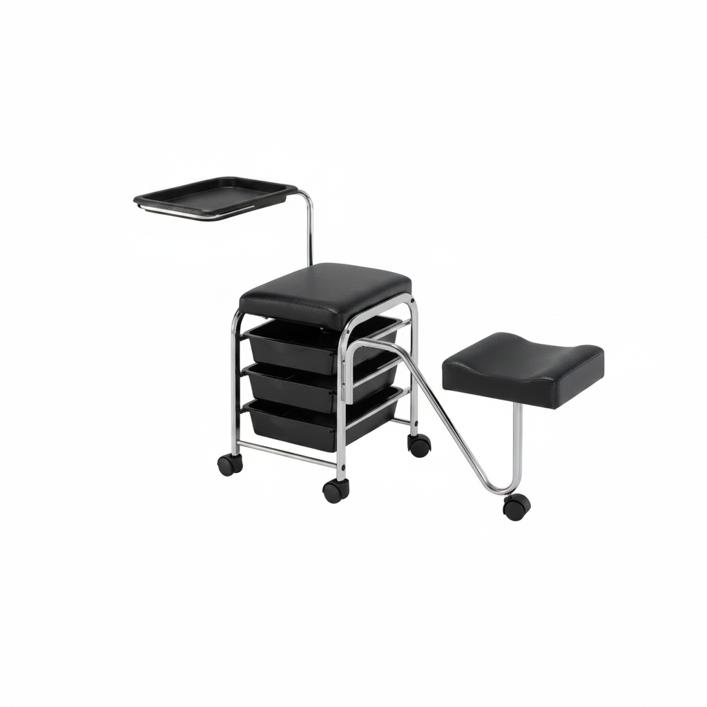 CHARIOT PORTE-OUTILS PEDICURE SERVICE NOIR ART. 370.521