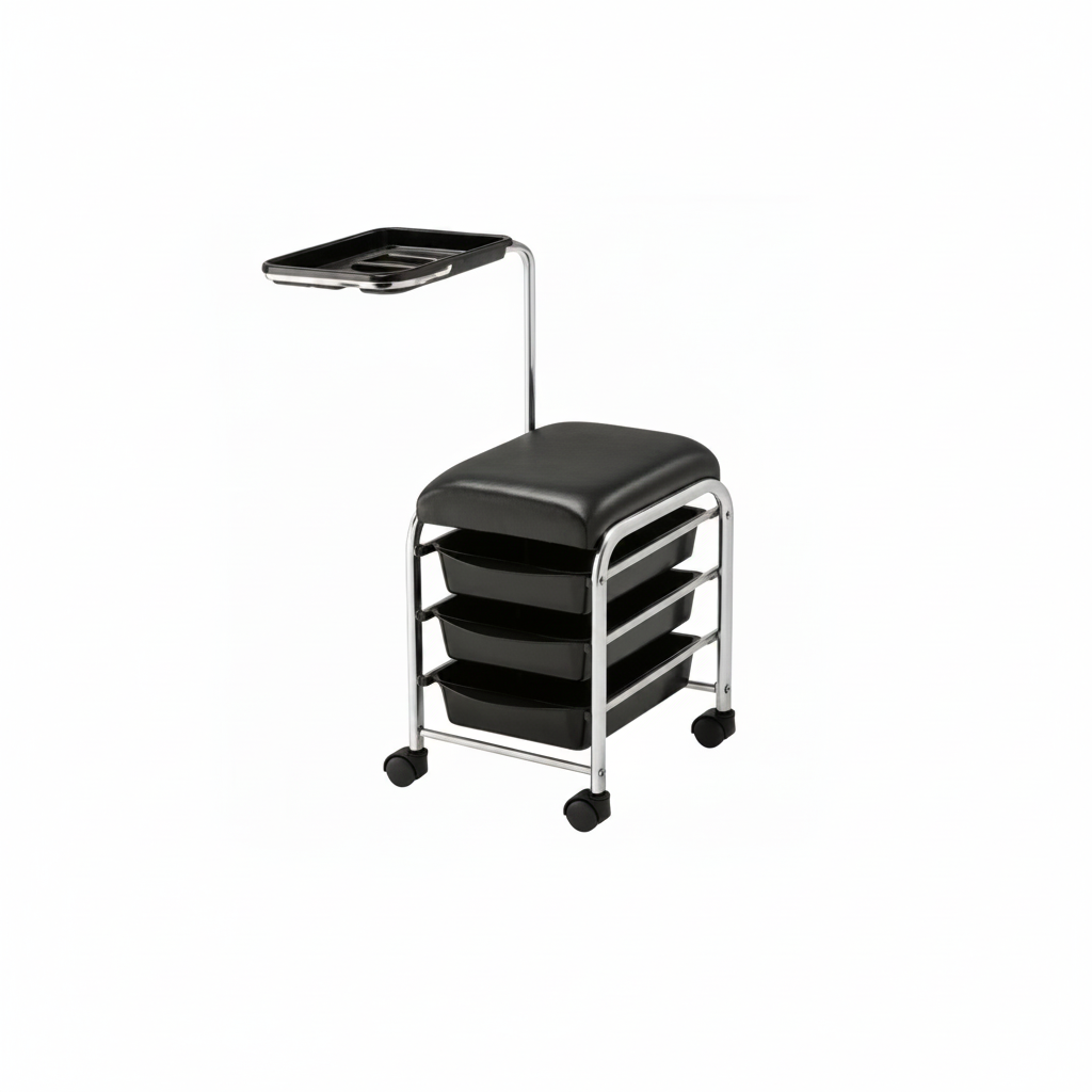 CHARIOT PORTE-OUTILS MANICURE SERVICE NOIR ART. 370.520