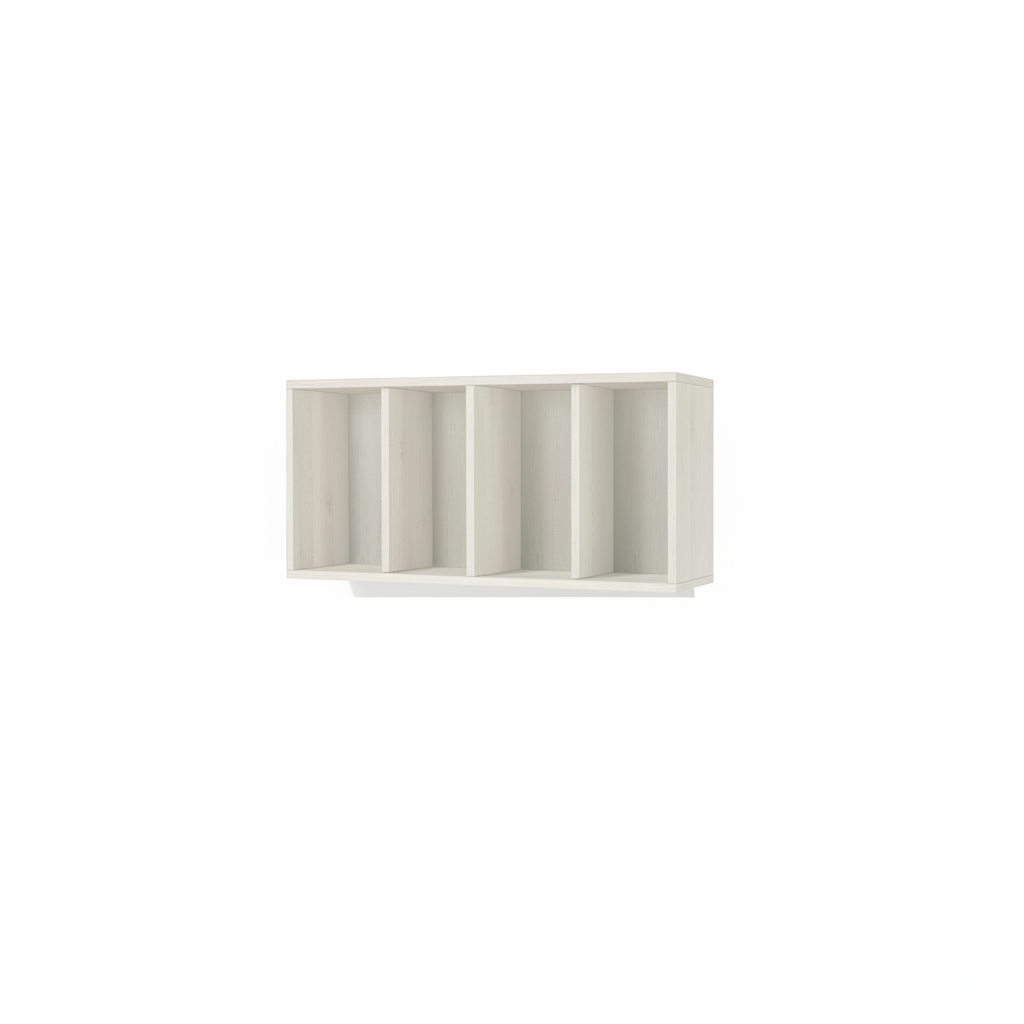 MEUBLE OUVERT AVEC ÉTAGÈRES LARIX BLANC MODULA WHITE ART. 375.214