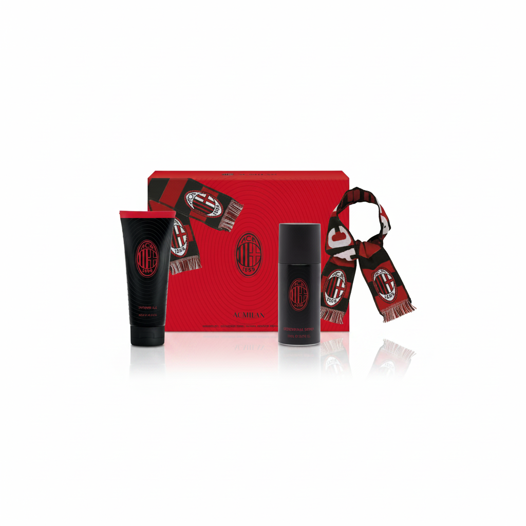 COFFRET CADEAU MILAN : DÉODORANT 150 ML + GEL DOUCHE 200 ML + ÉCHARPE