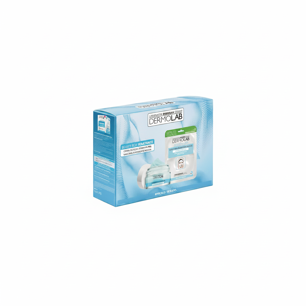 DERMOLAB BEAUTY BOX Gel hydratant visage 50 ml + Masque en tissu