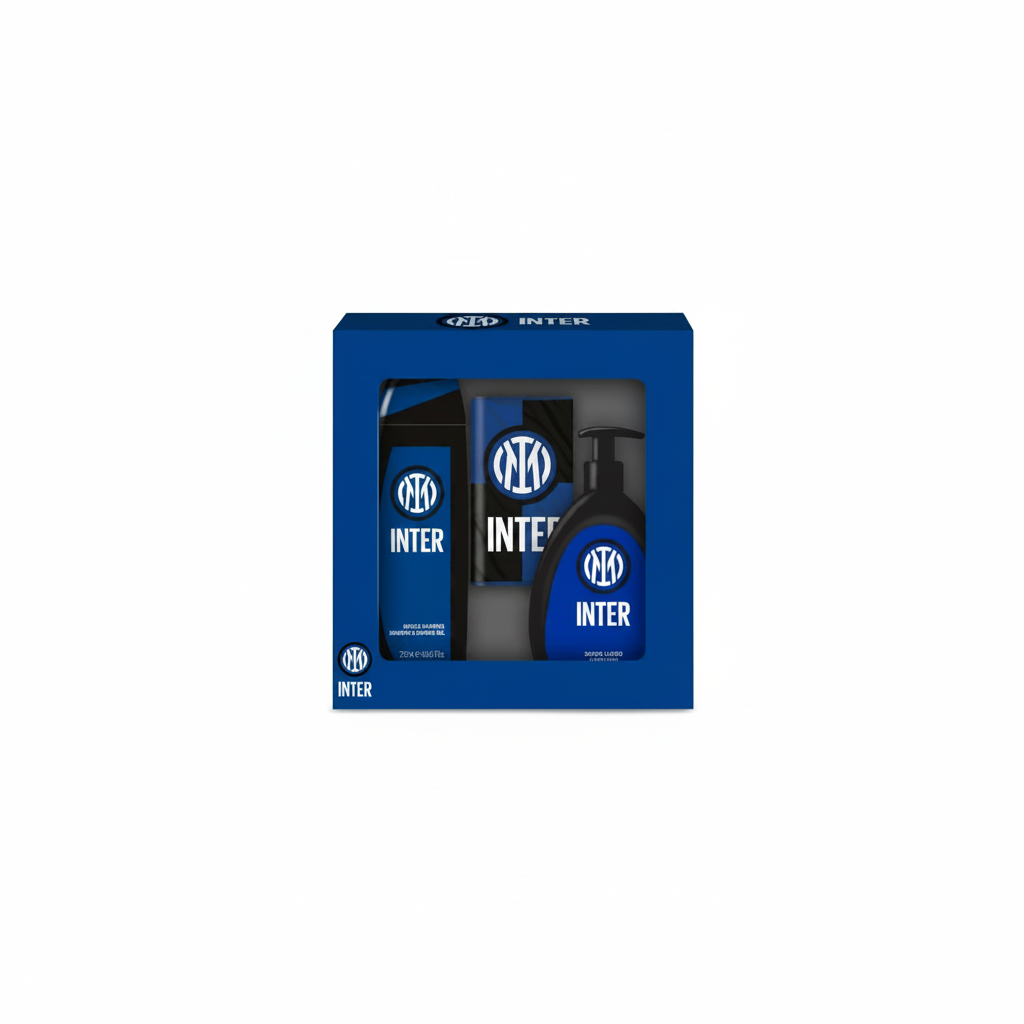 COFFRET CADEAU INTER SAVON + GEL DOUCHE + DRAPEAU