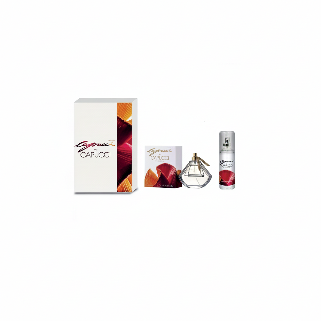 CAPUCCI DE CAPUCCI DONNA COFFRET CADEAU EDP 100ML + GEL DOUCHE 100ML + SAC