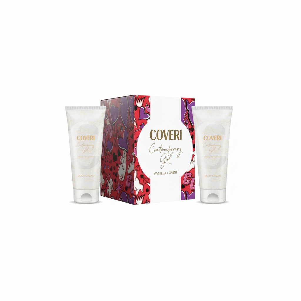 Gel douche Coveri Contemporary Girl Vanilla Lover 200 ml + Crème pour le corps 200 ml