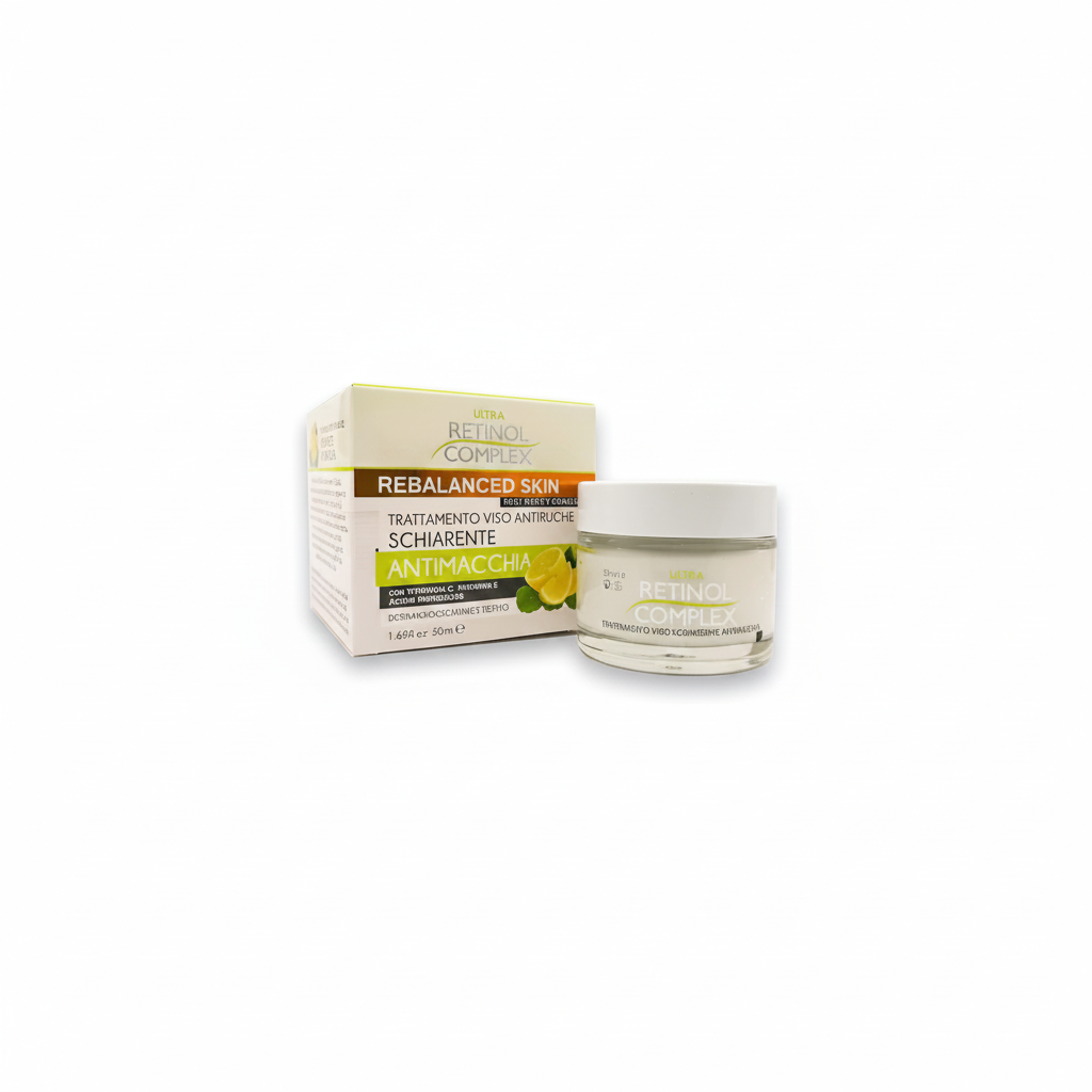 CRÈME VISAGE ANTI-RIDES, ÉCLAIRCISSANTE ET ANTI-IMPERFECTIONS AU COMPLEXE DE RÉTINOL 50ML