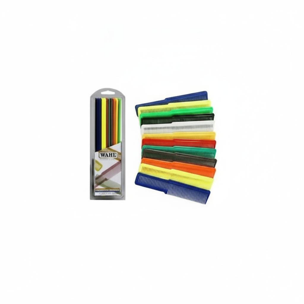 Ensemble de 12 peignes colorés WAHL
