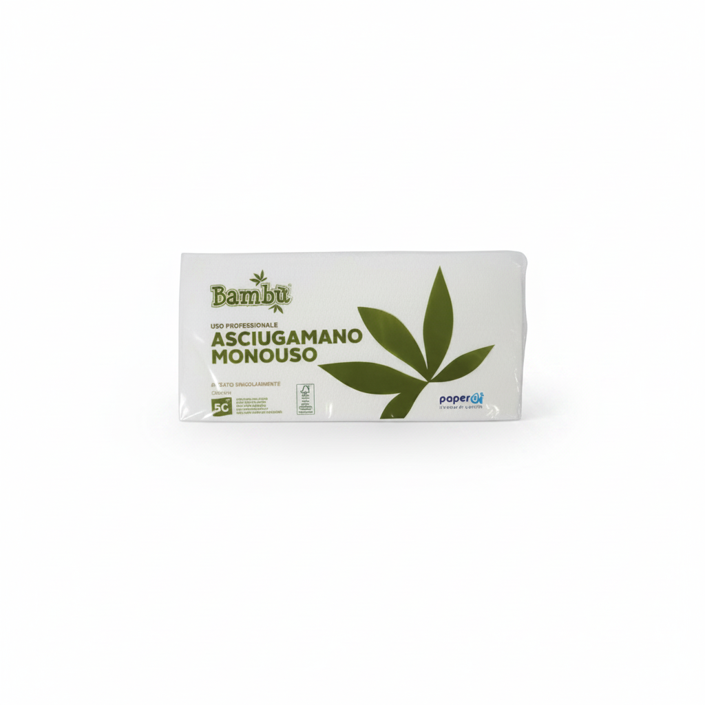 Serviettes jetables professionnelles en bambou, lot de 50.