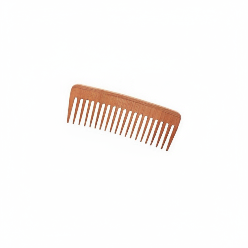 Peigne en bois antistatique Labor pour cheveux afro, 17 cm 