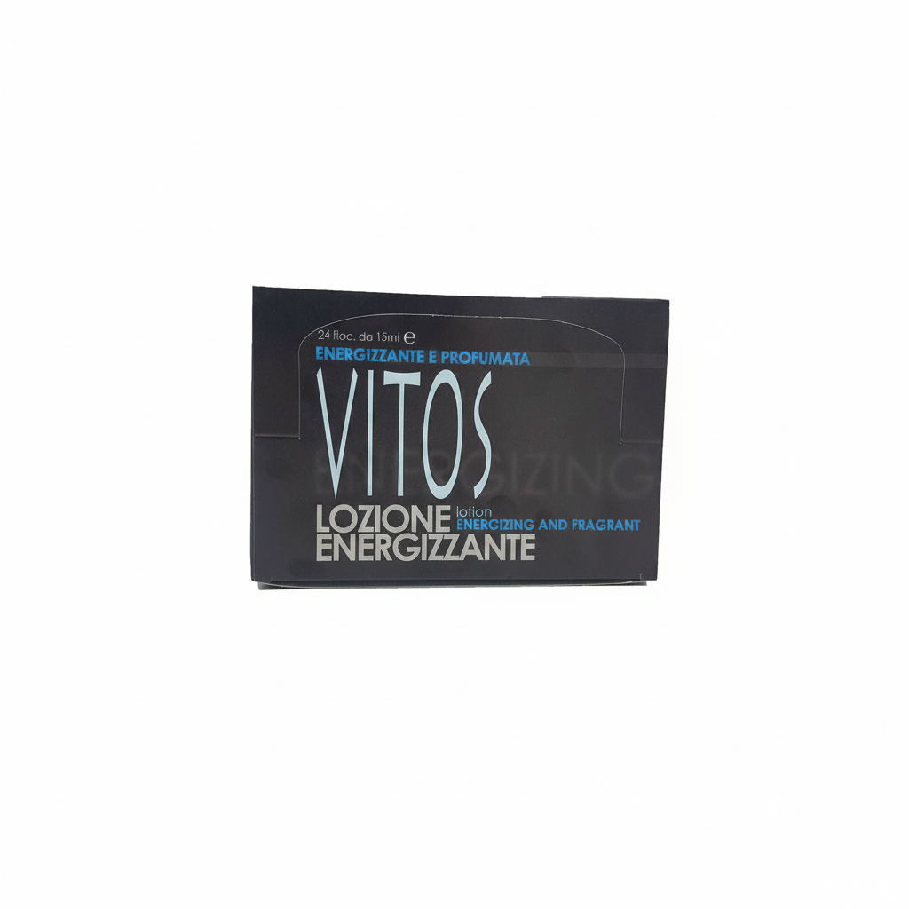 LOTION ÉNERGISANTE VITOS, 24 FILACONS DE 15 ml