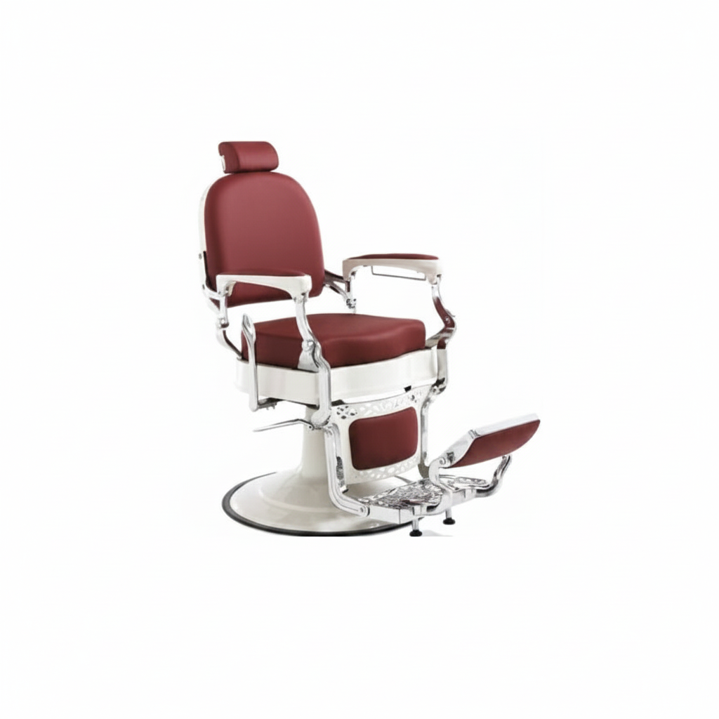 FAUTEUIL DE BARBIER HAIR MUSTANG BOURGOGNE ART. 370.764
