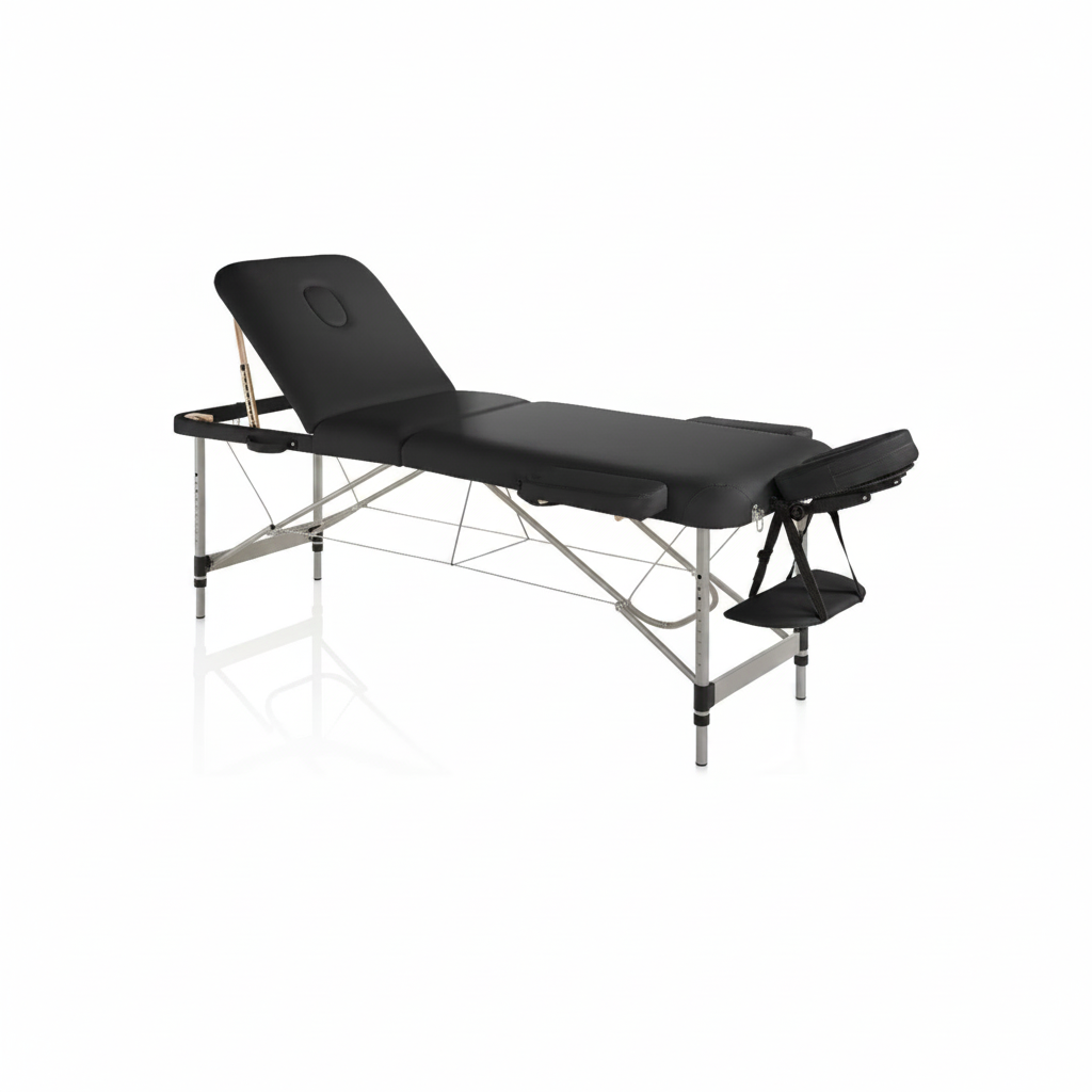 LIT DE PLIAGE MASTER CONFORT ALUMINIUM NOIR ART. 350.320