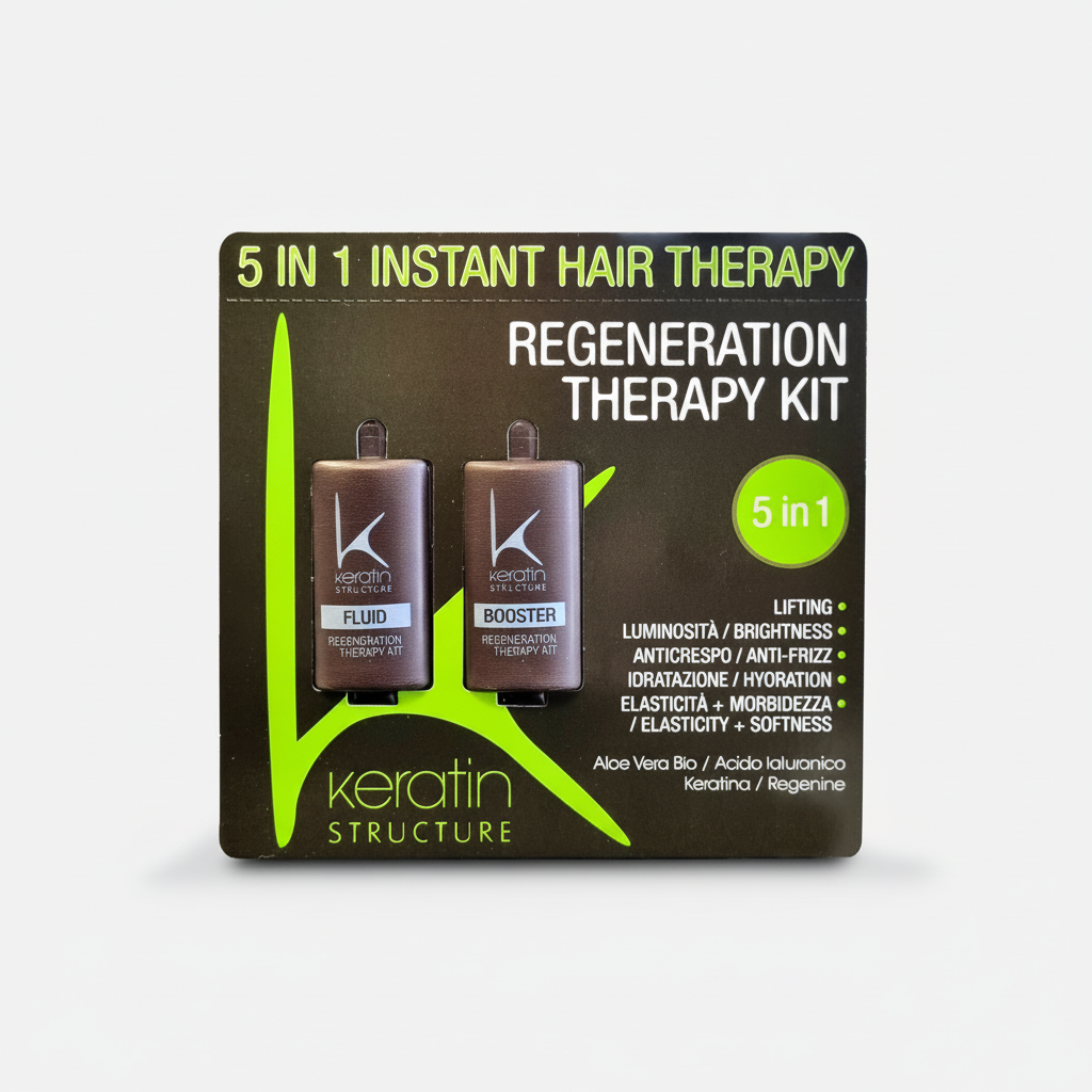 Kit de thérapie par ampoules régénérantes à la kératine EDELSTEIN 5 en 1